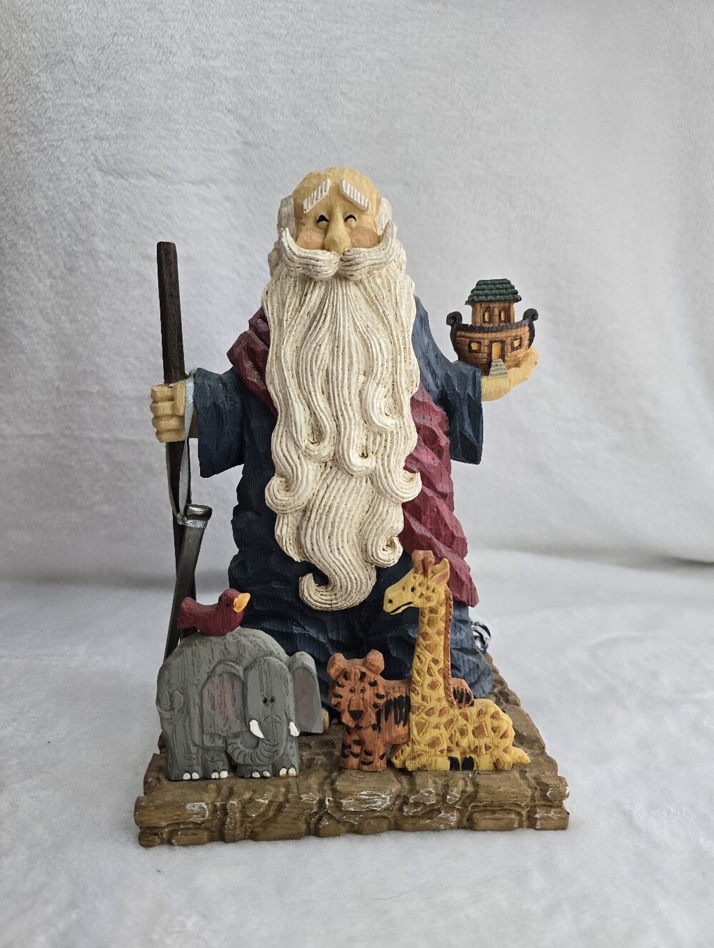 Noah's Ark Figurine 9.5 in Resin Figurine